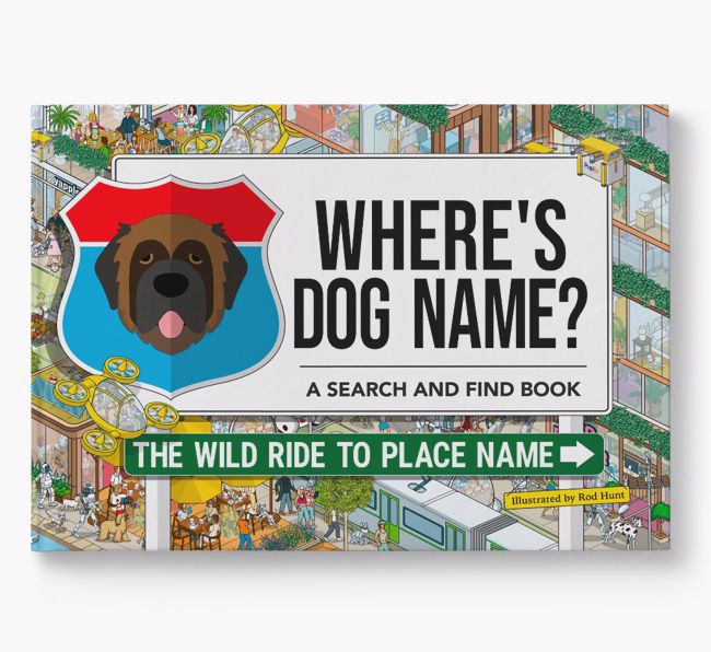 Personalised Leonberger Book: Where's Dog Name? Volume 3